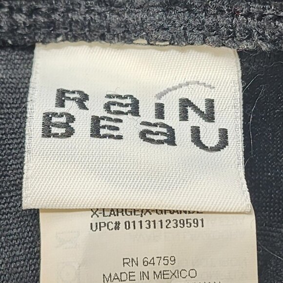 Rainbeau Black Velour Feather Trimmed Cat Leotard, Women's Small - Picture 7 of 11